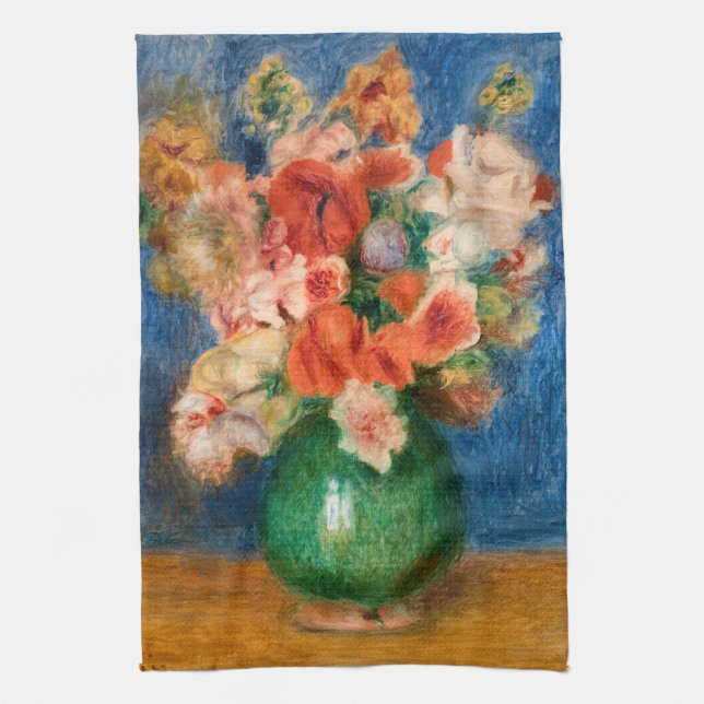 Pierre-Auguste Renoir - Bouquet Tea Towel (Vertical)