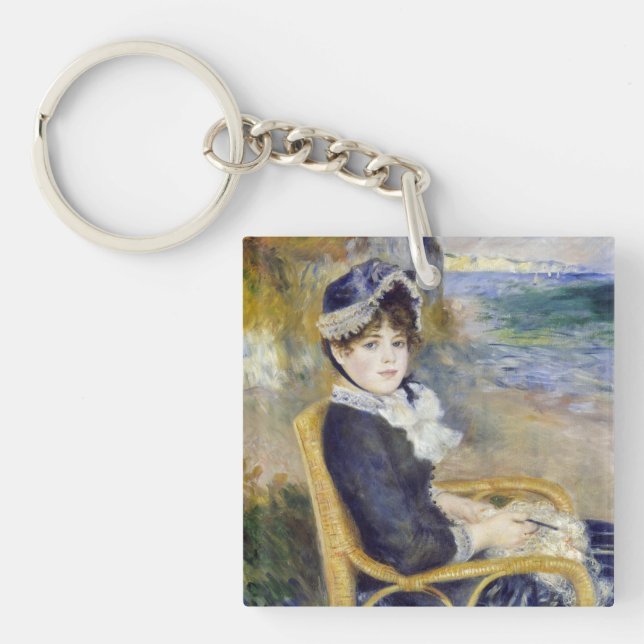 Pierre-Auguste Renoir - By the Seashore Key Ring (Front)