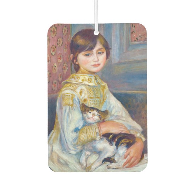 Pierre-Auguste Renoir - Child with Cat Car Air Freshener (Front)