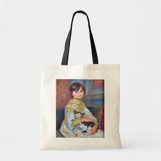 Pierre-Auguste Renoir - Child with Cat Tote Bag (Front)