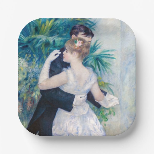 Pierre-Auguste Renoir - City Dance Paper Plate (Front)