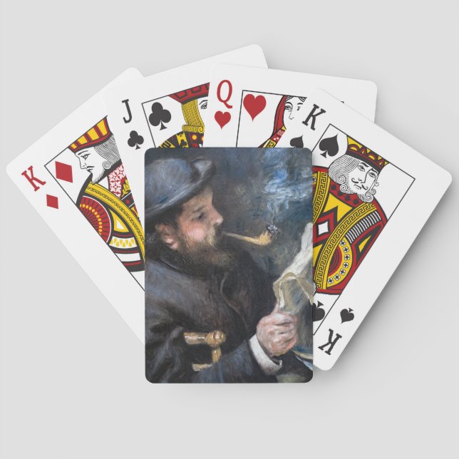 Pierre-Auguste Renoir - Claude Monet Reading Playing Cards (Back)