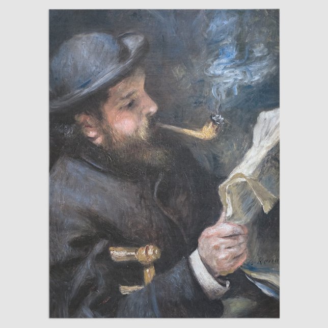 Pierre-Auguste Renoir - Claude Monet Reading Tissue Paper (Creator Uploaded)