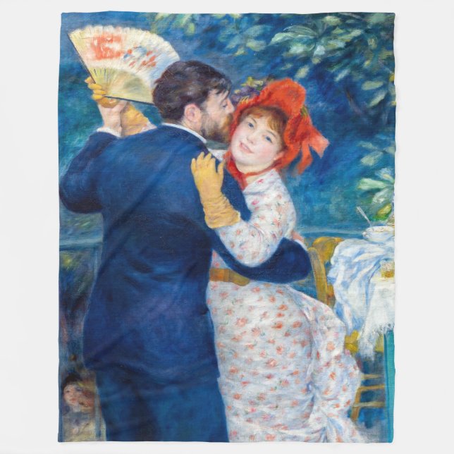 Pierre-Auguste Renoir - Country Dance Fleece Blanket (Front)