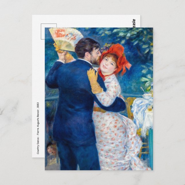 Pierre-Auguste Renoir - Country Dance Postcard (Front/Back)