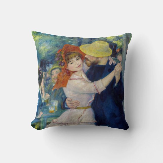 Pierre-Auguste Renoir - Dance at Bougival Cushion (Front)