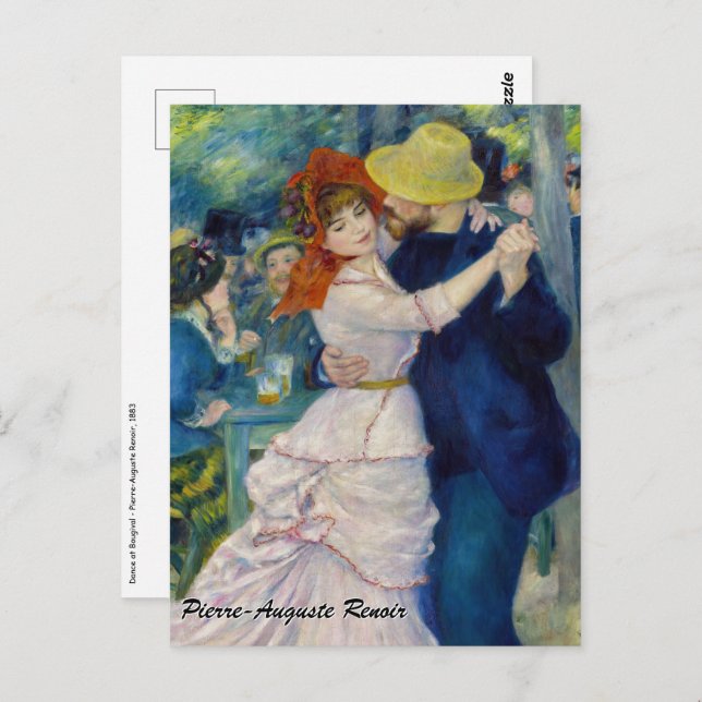 Pierre-Auguste Renoir - Dance at Bougival Postcard (Front/Back)