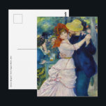 Pierre-Auguste Renoir - Dance at Bougival Postcard<br><div class="desc">Dance at Bougival / Bal a Bougival / Danse a Bougival - Pierre-Auguste Renoir,  1883</div>