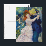 Pierre-Auguste Renoir - Dance at Bougival Postcard<br><div class="desc">Dance at Bougival / Bal a Bougival / Danse a Bougival - Pierre-Auguste Renoir,  1883</div>