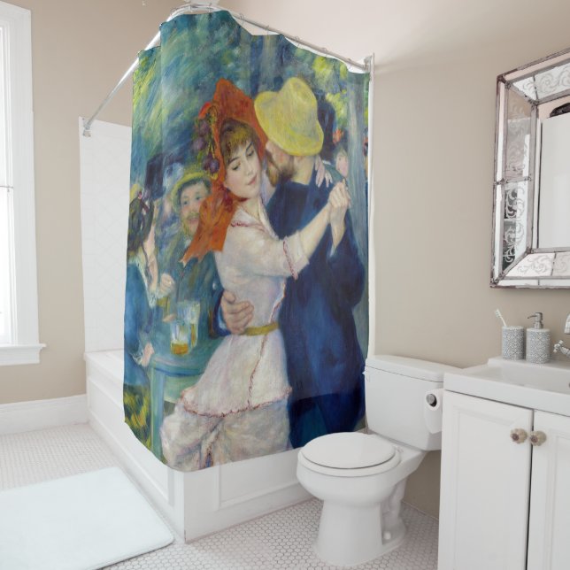 Pierre-Auguste Renoir - Dance at Bougival Shower Curtain (In Situ)