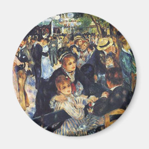 Pierre Auguste Renoir - Dance at Le Moulin de la G Magnet