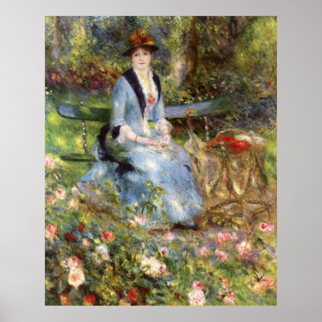 Pierre-Auguste Renoir - Dans les Roses Poster (Front)