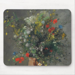 Pierre-Auguste Renoir - Flowers in a Vase 1866 Mouse Pad