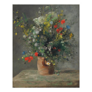Pierre-Auguste Renoir - Flowers in a Vase 1866 Photo Print