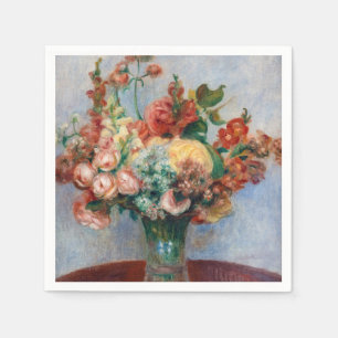 Pierre-Auguste Renoir - Flowers in a Vase Napkin