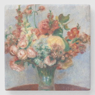 Pierre-Auguste Renoir - Flowers in a Vase Stone Coaster