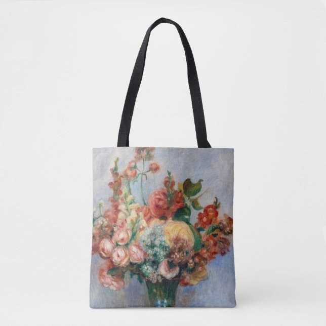 Pierre-Auguste Renoir - Flowers in a Vase Tote Bag (Front)