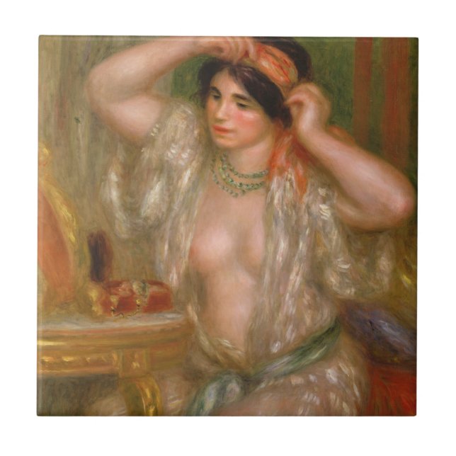 Pierre Auguste Renoir | Gabrielle at the Mirror Tile (Front)