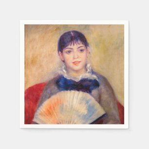 Pierre-Auguste Renoir - Girl with a Fan Napkin