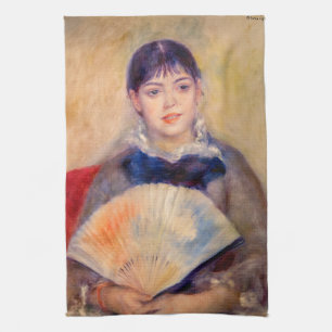 Pierre-Auguste Renoir - Girl with a Fan Tea Towel