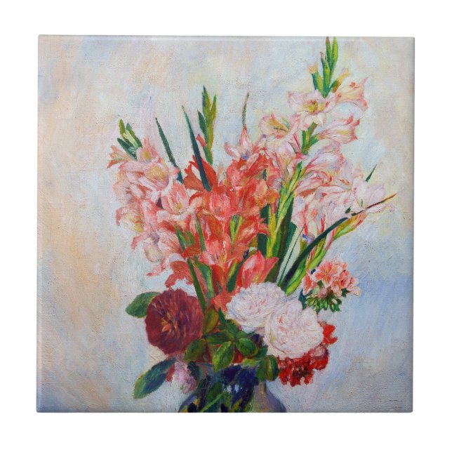 Pierre-Auguste Renoir - Gladioli Tile (Front)