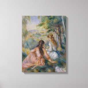 Pierre Auguste Renoir In the Meadow Canvas Print