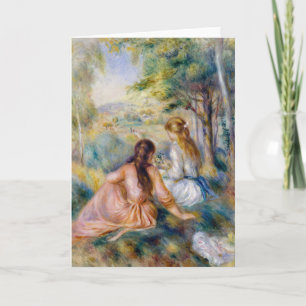 Pierre-Auguste Renoir - In the Meadow Card