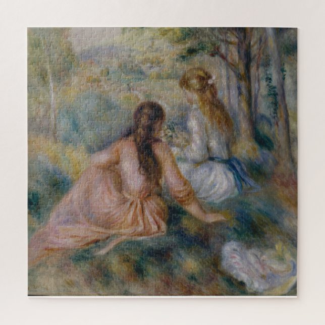 Pierre Auguste Renoir | In the Meadow Jigsaw Puzzle (Vertical)