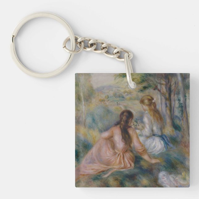 Pierre Auguste Renoir | In the Meadow Key Ring (Front)