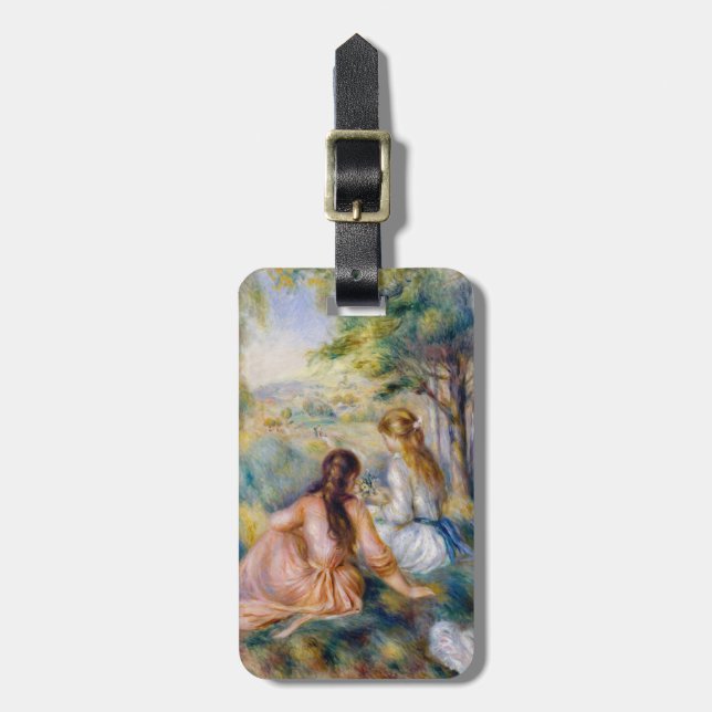 Pierre-Auguste Renoir - In the Meadow Luggage Tag (Front Vertical)