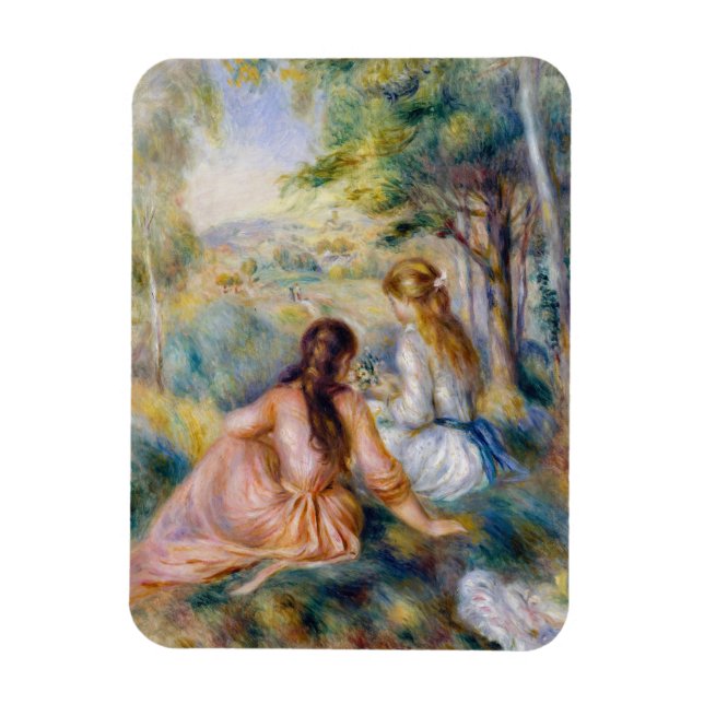 Pierre-Auguste Renoir - In the Meadow Magnet (Vertical)