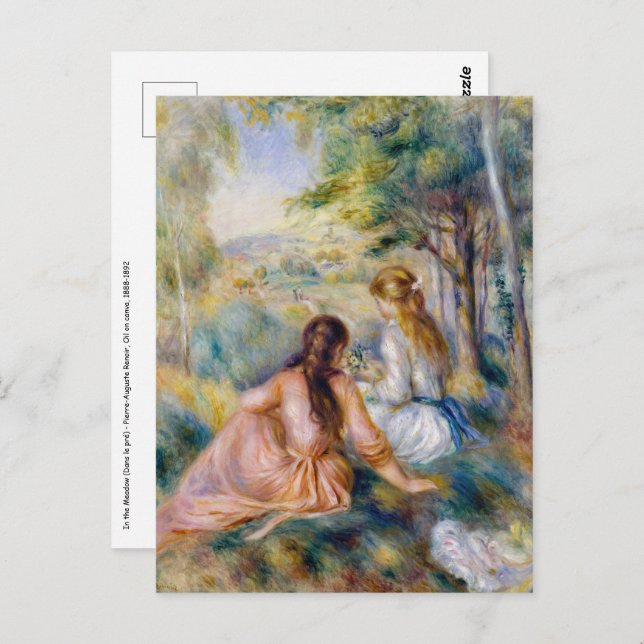 Pierre-Auguste Renoir - In the Meadow Postcard (Front/Back)