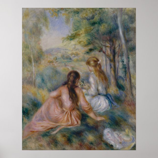 Pierre Auguste Renoir | In the Meadow Poster (Front)