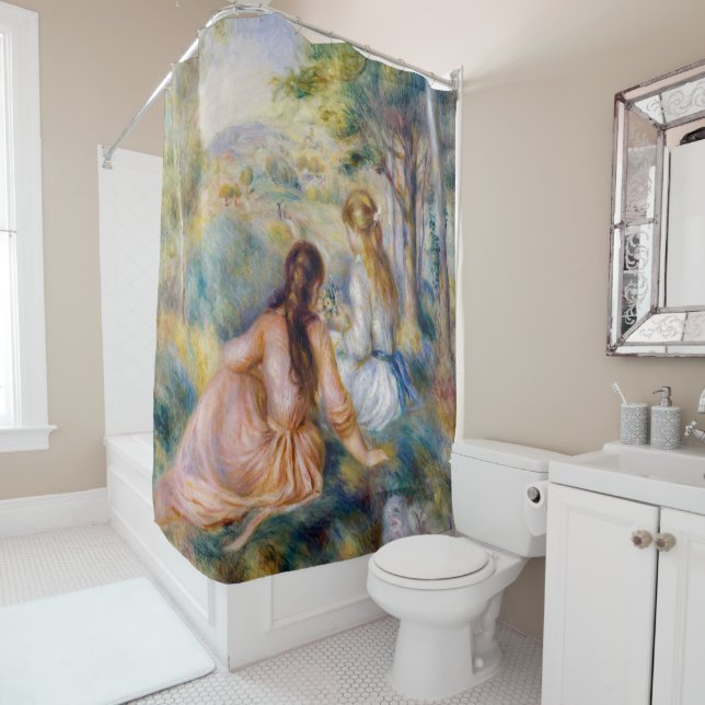 Pierre-Auguste Renoir - In the Meadow Shower Curtain (In Situ)