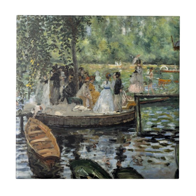 Pierre-Auguste Renoir - La Grenouillere Tile (Front)