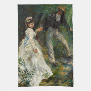 Pierre-Auguste Renoir - La Promenade Tea Towel