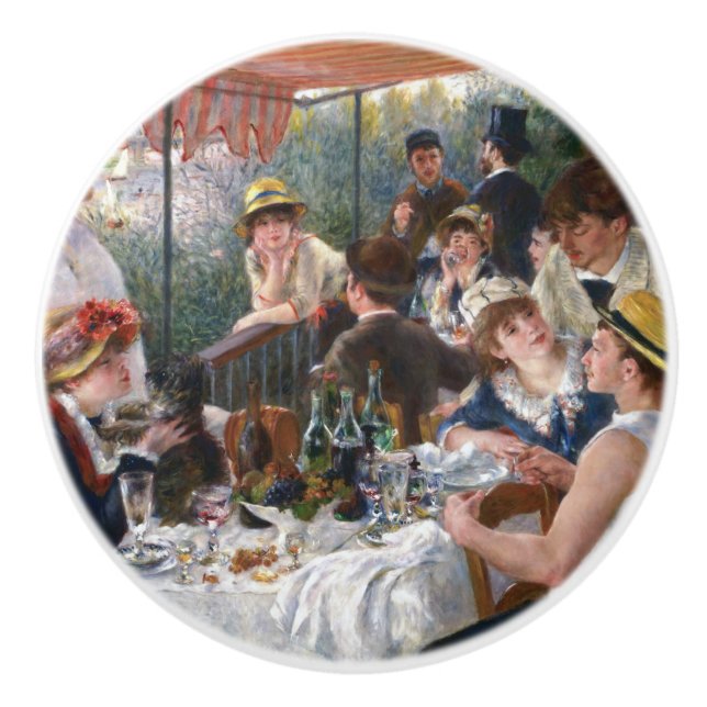 Pierre-Auguste Renoir - Luncheon of Boating Party Ceramic Knob (Front)