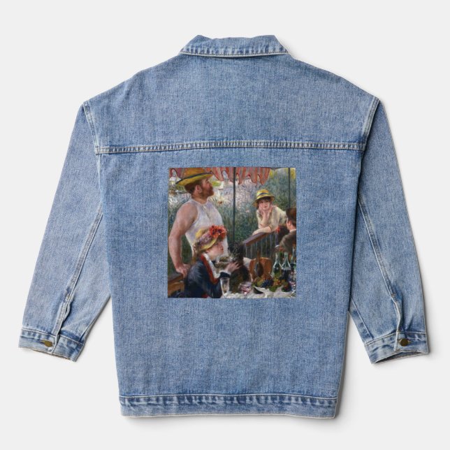 Pierre-Auguste Renoir - Luncheon of Boating Party Denim Jacket (Back)