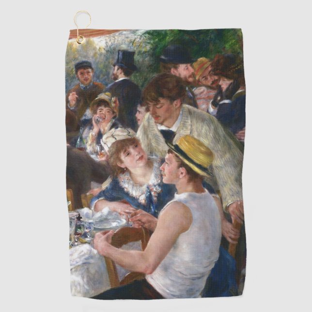 Pierre-Auguste Renoir - Luncheon of Boating Party Golf Towel (Front)