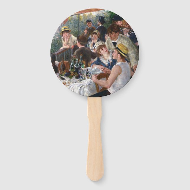 Pierre-Auguste Renoir - Luncheon of Boating Party Hand Fan (Front)