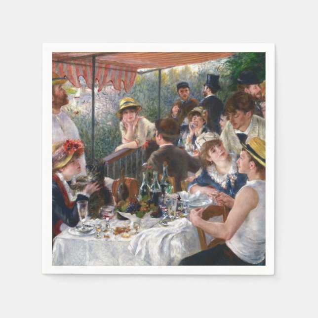 Pierre-Auguste Renoir - Luncheon of Boating Party Napkin (Front)