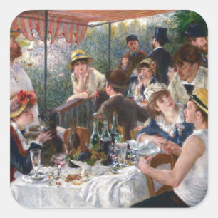 Pierre-Auguste Renoir - Luncheon of Boating Party Square Sticker