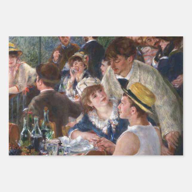 Pierre-Auguste Renoir - Luncheon of Boating Party Wrapping Paper Sheet (Front)