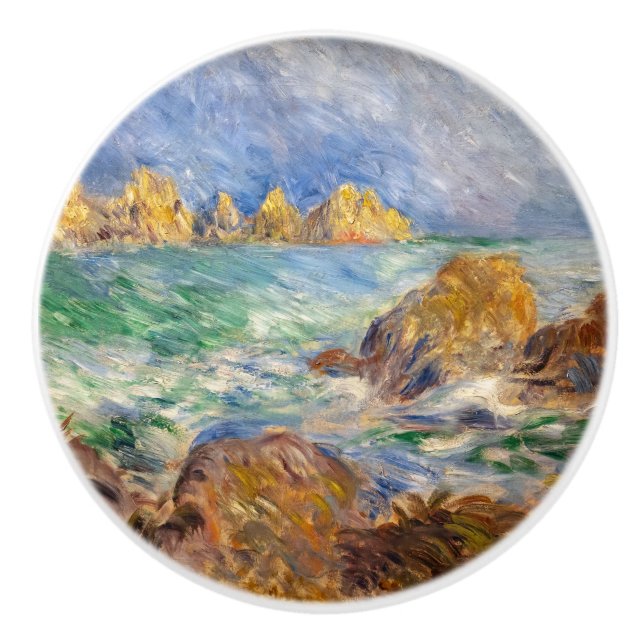 Pierre-Auguste Renoir - Marine, Guernesey Ceramic Knob (Front)