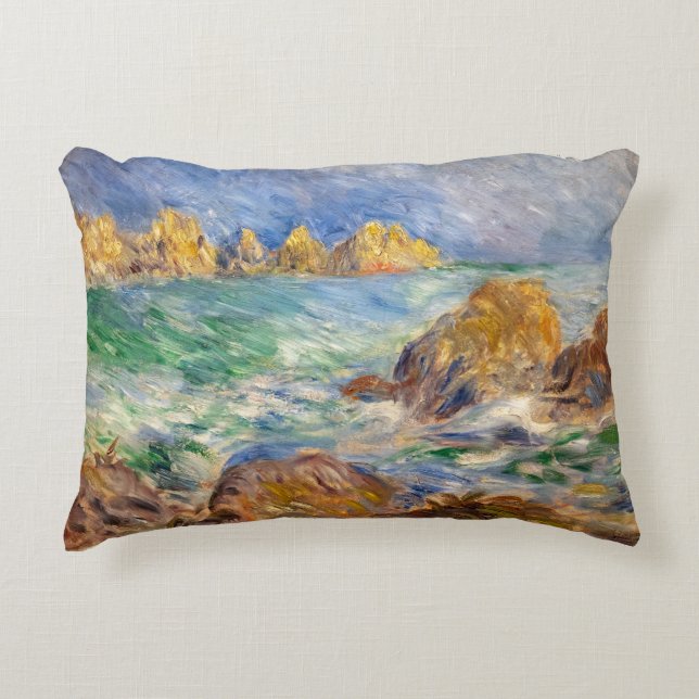 Pierre-Auguste Renoir - Marine, Guernesey Decorative Cushion (Front)