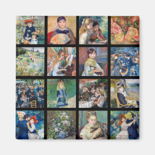 Pierre-Auguste Renoir - Masterpieces Grid Collage Magnet