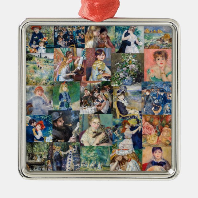 Pierre-Auguste Renoir - Masterpieces Patchwork Metal Tree Decoration (Front)