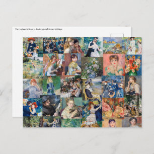 Pierre-Auguste Renoir - Masterpieces Patchwork Postcard