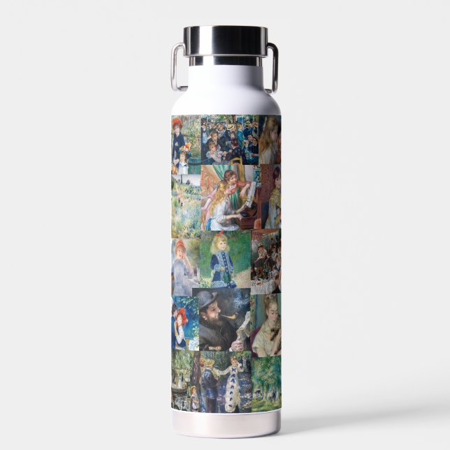 Pierre-Auguste Renoir - Masterpieces Patchwork Water Bottle (Front)