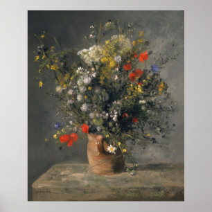 Pierre Auguste Renoir Painting, Flowers In A Vase Poster